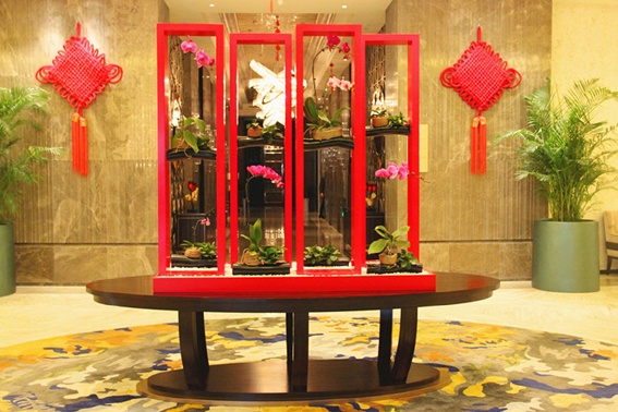 开元酒店:巧思匠心布置的新春展台 - 余昌国 - 我的博客