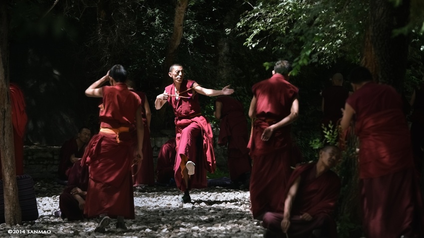 西藏转山--哲蚌寺里看辩经