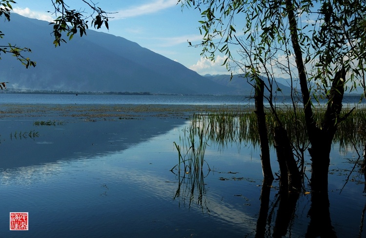云南大理洱海海西的纯粹原生态美景