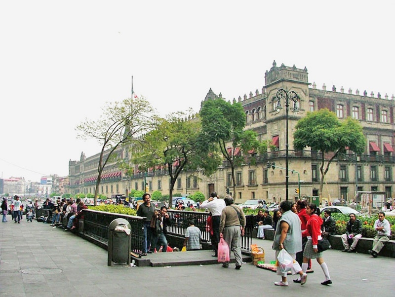 参观墨西哥总统府