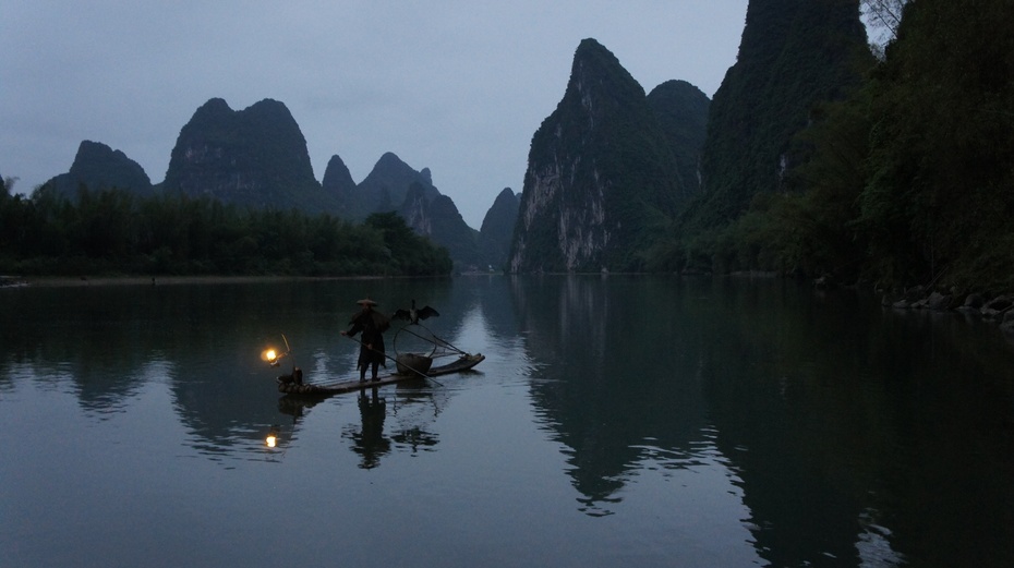 漓江渔火——鱼鹰捕鱼