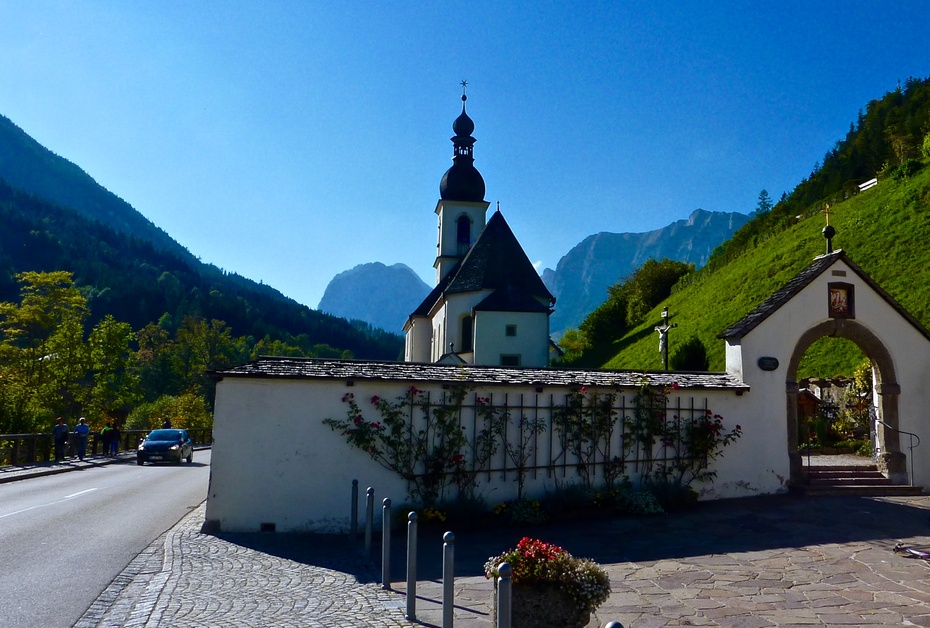 德国阿尔卑斯山　拉姆绍小教堂（Ramsau <wbr>Kirche）【转载】