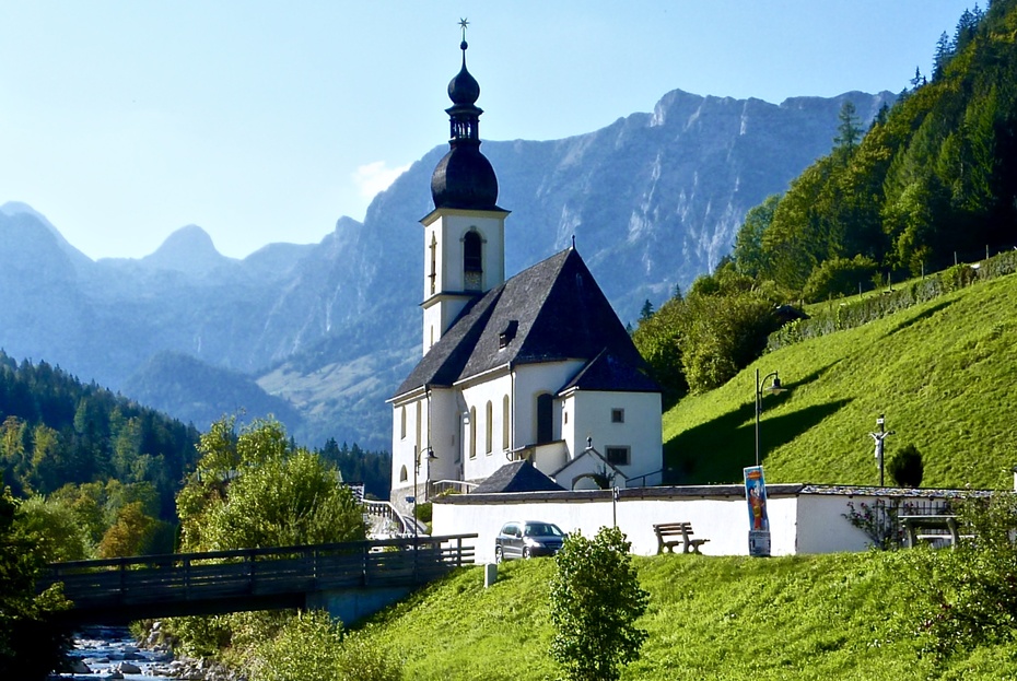 德国阿尔卑斯山　拉姆绍小教堂（Ramsau <wbr>Kirche）【转载】