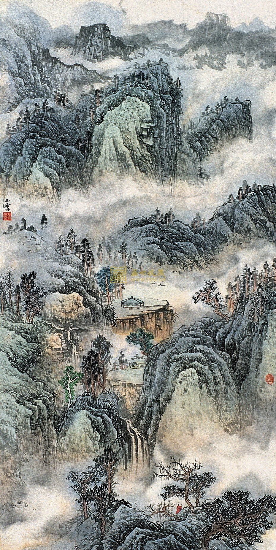 新金陵画派 宋玉麟山水画