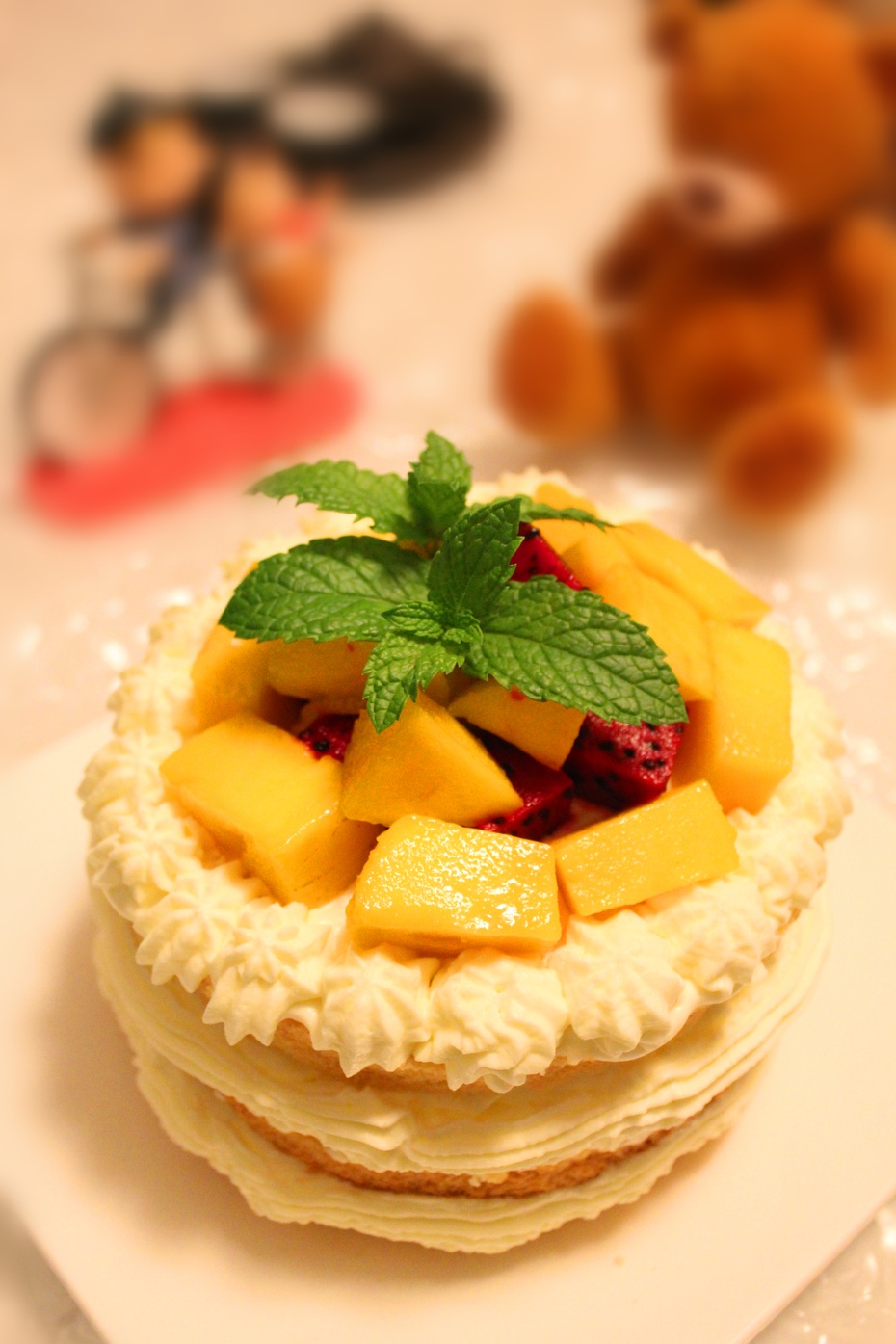 水果裸蛋糕:简约的美味;有乐感的小孩