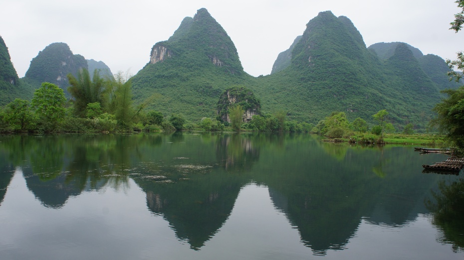 漂亮的山水,倒影很美