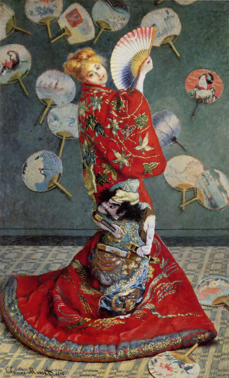 《日本女人》,1875年,画中人物:穿和服的卡美伊.