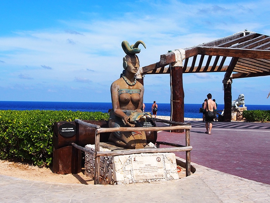 墨西哥坎昆(Cancun)的伊斯拉姆泽瑞斯岛(Isla M