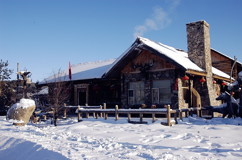 在中国最北村庄体验冰雪魅力