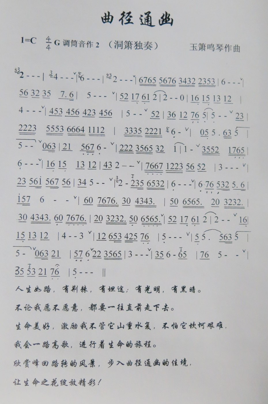 琴箫自传曲谱_个人自传格式图片(2)