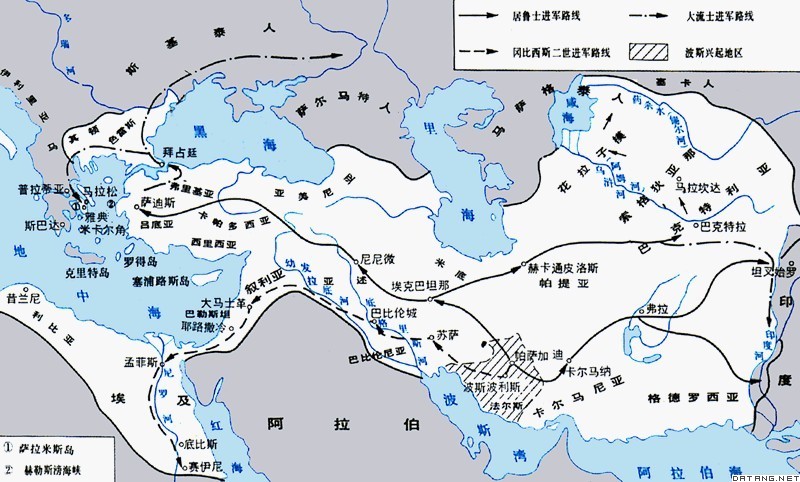 波斯帝国人口_古代世界大帝国面积排名,没想到元帝国只排第三