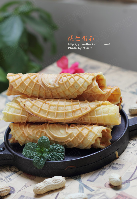 花生蛋卷---春游零食自已做