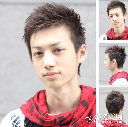 超级帅气的潮男<em>短发发型</em>