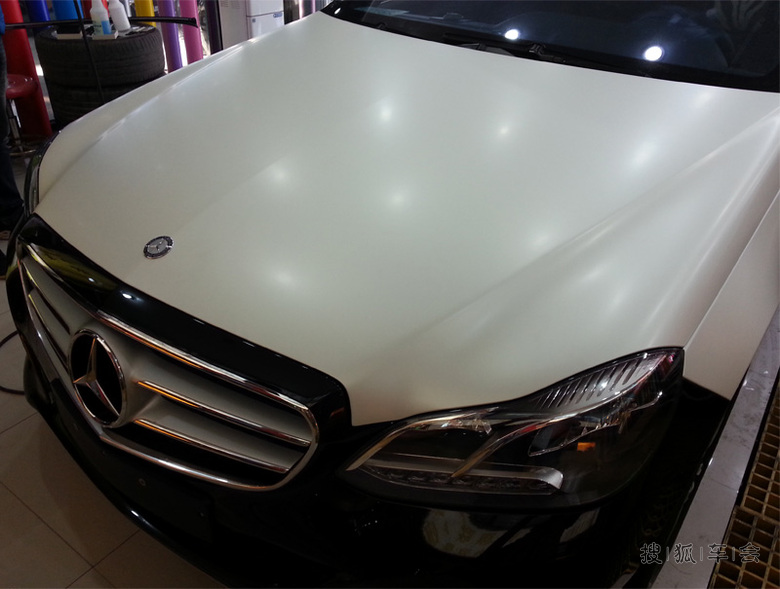 晒晒我刚贴的车膜 自我感觉良好 _奔驰E级论坛