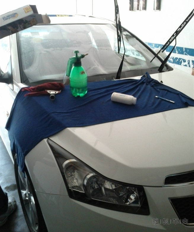 白科1.6T提车作业,量子膜加身_科鲁兹-兹势力