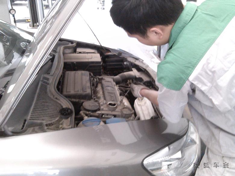 斯柯达明锐 北京君奥达4S店 二次保养全程写真