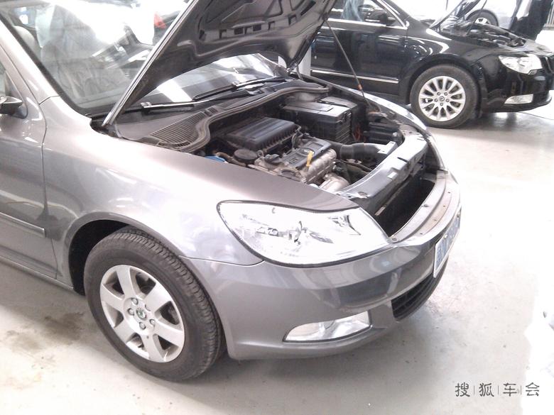 斯柯达明锐 北京君奥达4S店 二次保养全程写真