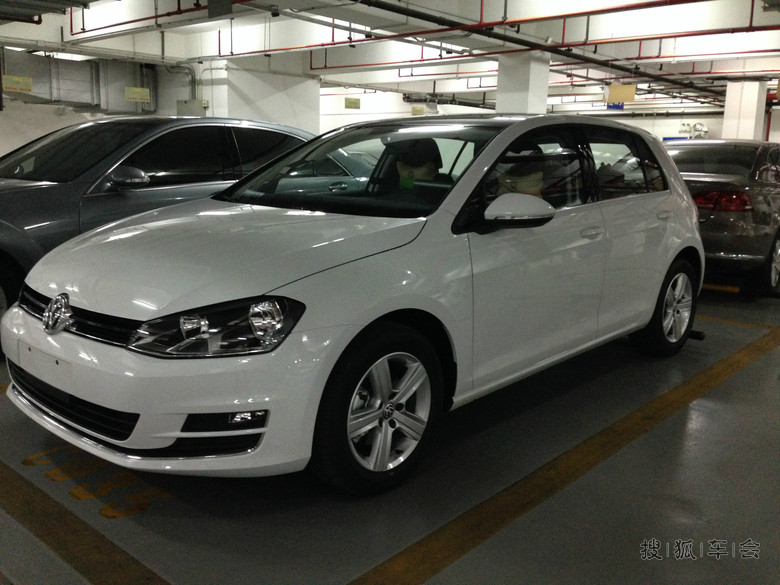 【提车】广州Golf7-1.4T-自舒,白外黑内,提车作