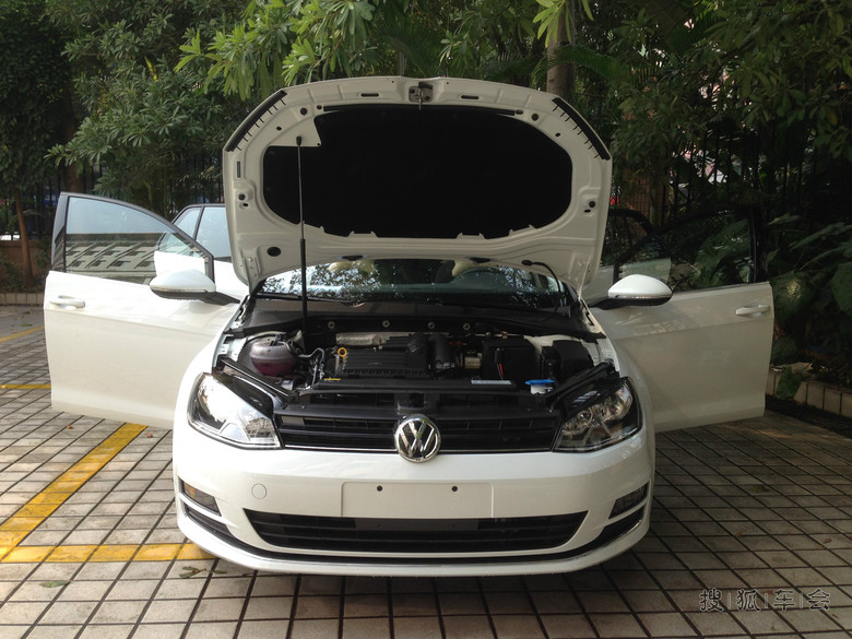 【提车】广州Golf7-1.4T-自舒,白外黑内,提车作