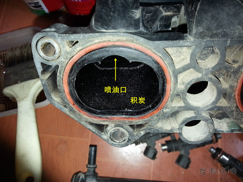 更换成12孔喷嘴、清洗进气歧管、节气门作业