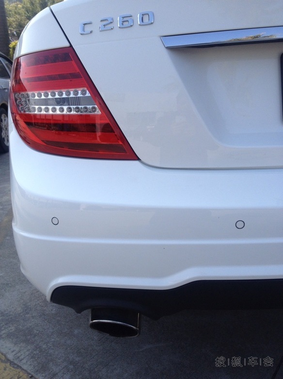 c180GE版倒车安装铁将军3022倒车雷达及原装