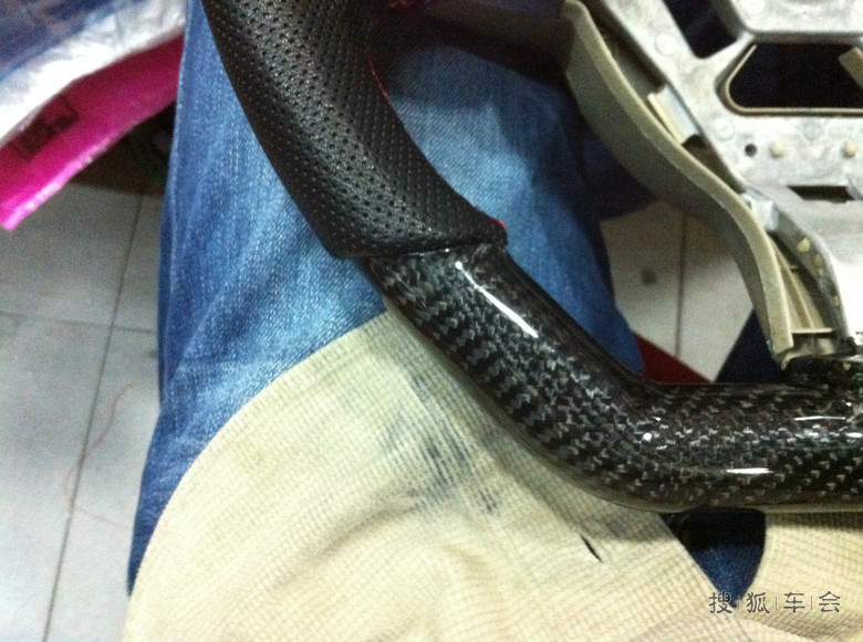 大作业 超级DIY 制作真碳纤维方向盘内饰 饰片