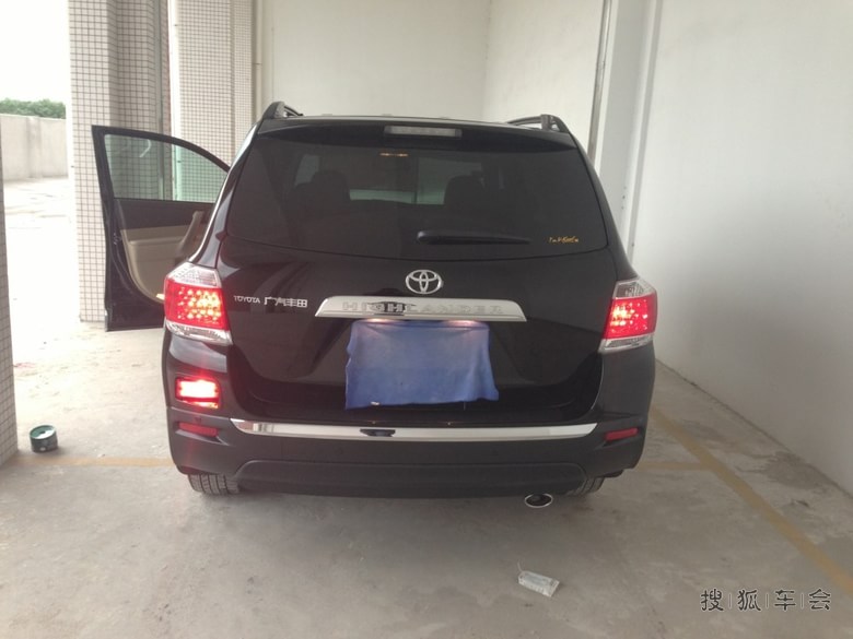 依旧很丰田的丰田车,汉兰达黑豪作业