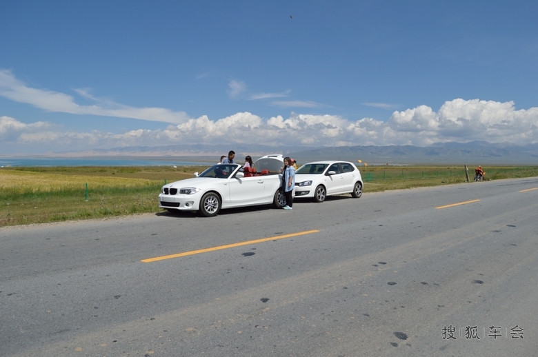 青海湖一日游120i敞篷和POLO同行,还有F150