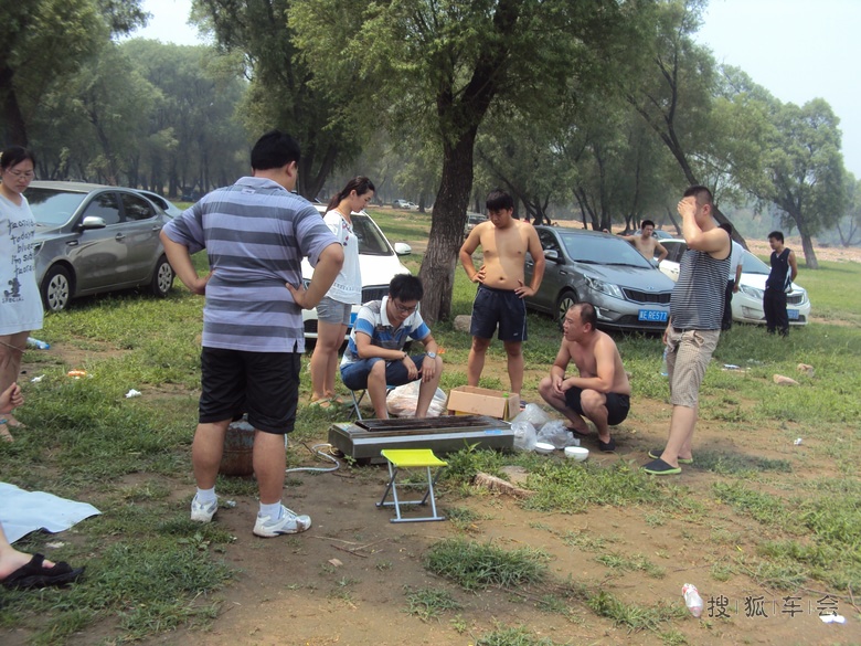 邢台起亚K2车友会7月28日水库烧烧圆满结束!
