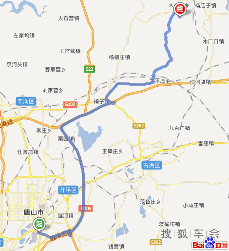 迁西县城方向(莲花院乡政府右转).山叶口景区图片