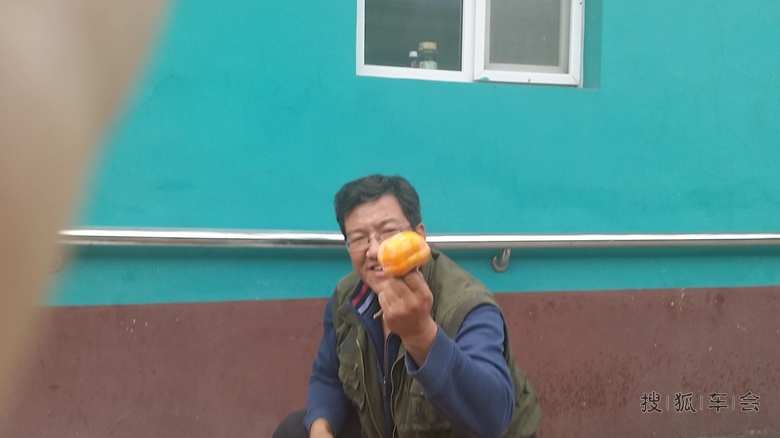 海淀上庄镇养老院摘柿子公益活动_海淀区车友