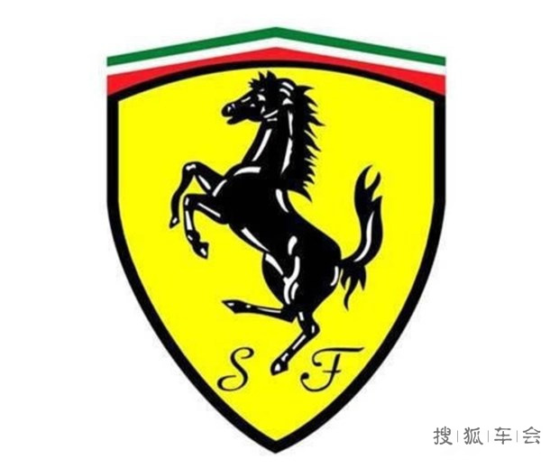 法拉利车的标志是一匹跃起的马.在第一次世界大战中意大高清图片