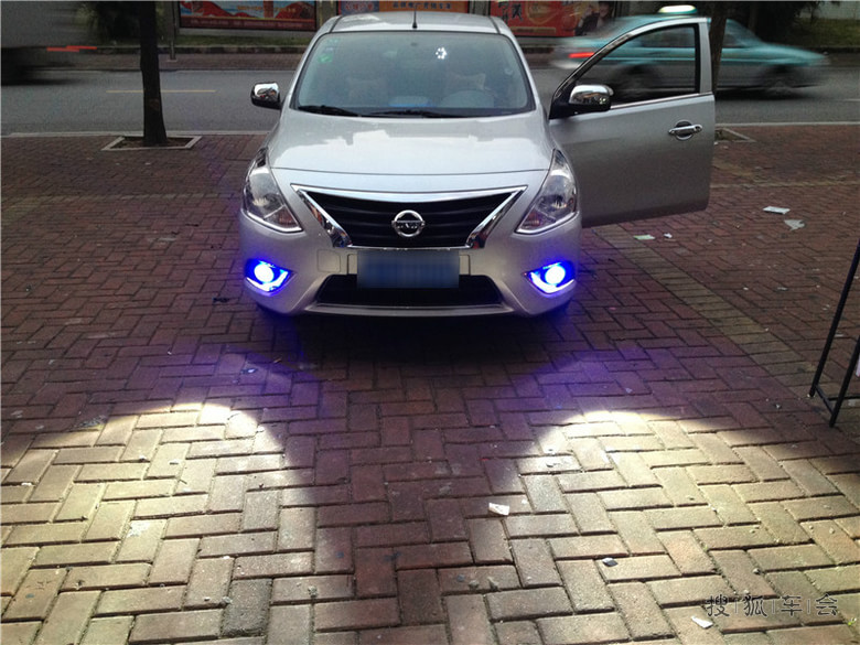 2014款 新阳光 舒适版 加装雾灯 日行天使灯 安