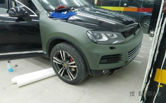 #途锐,平静上巅峰#改装Hofele大包围、 改色军