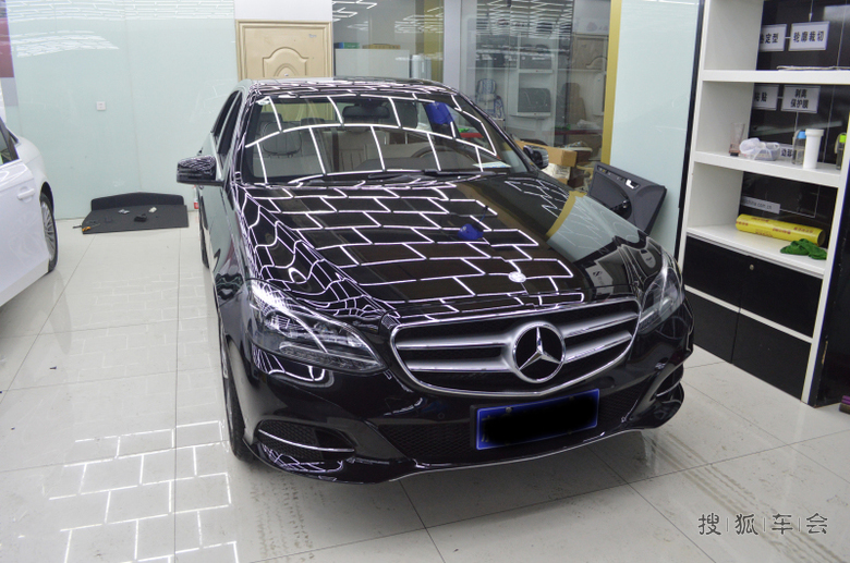 北京银豪车汇贴膜作业_奔驰E级论坛