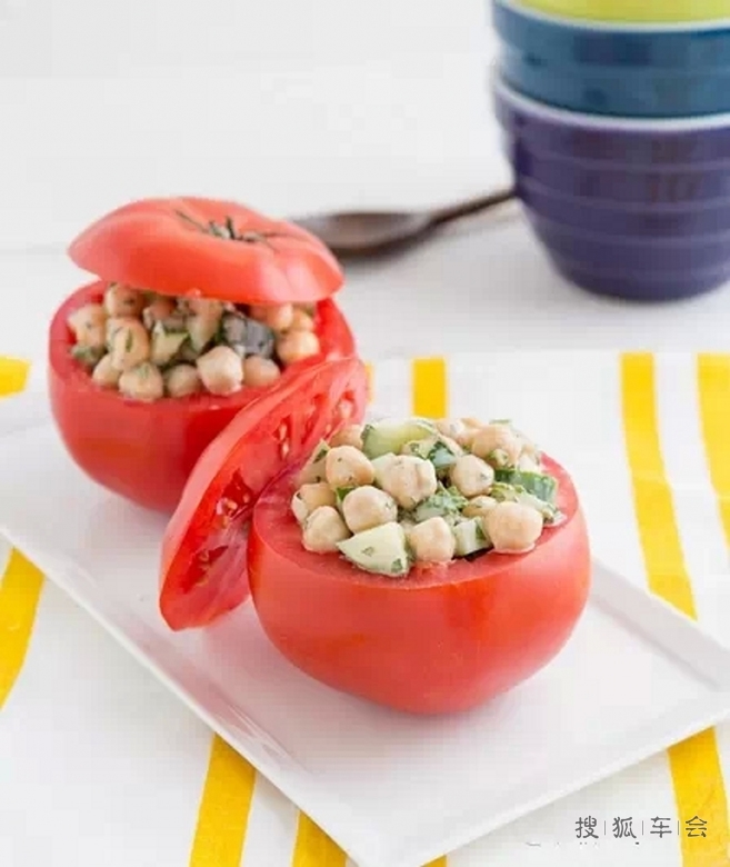 不用开火就能做的快手素餐--鹰嘴豆灯笼沙拉
