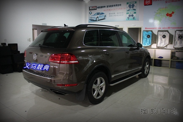 义乌大众途锐汽车音响改装【动听音符联盟义乌