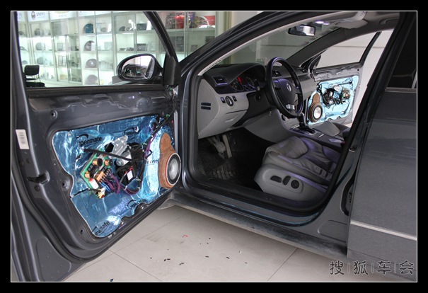 义乌大众迈腾汽车音响改装【动听音符联盟义乌