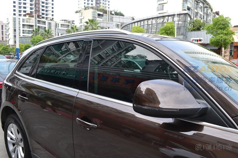 龙膜汽车贴膜官网专业授权店,奥迪Q5杭州龙膜