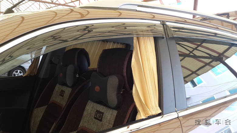 夏季避光神器 安装小七车窗帘_吉利GX7车友会