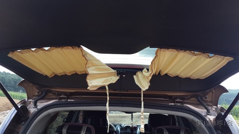 夏季避光神器 安装小七车窗帘_吉利GX7车友会