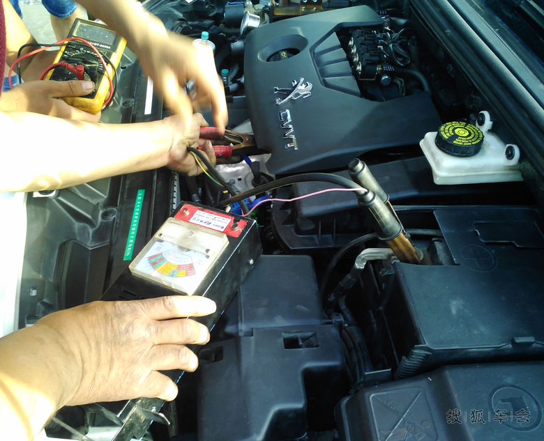 车车几次打不着,经检测电瓶亏电,京东订购换电