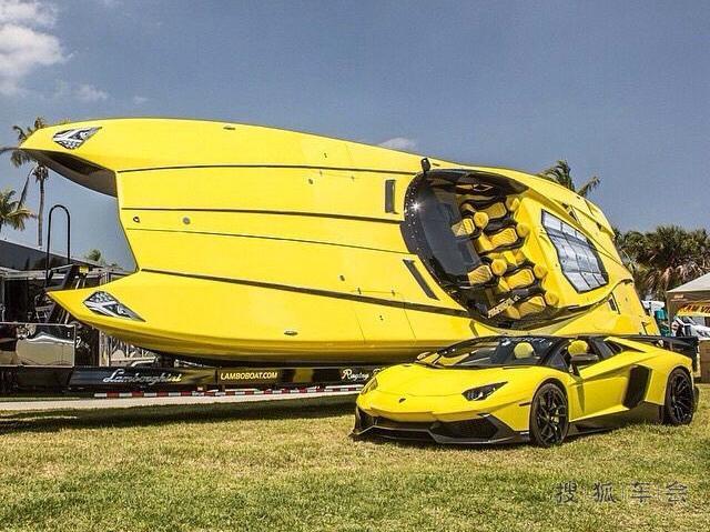 全球唯一一辆兰博基尼快艇!刷新世界观