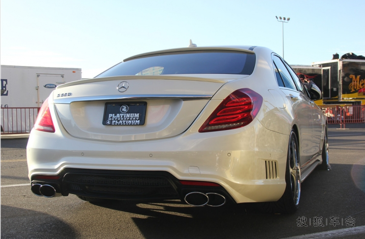 围观:15款奔驰S级W222改装WALD包围登场_