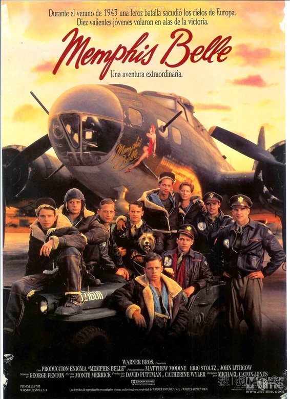 美国二战欧洲1战场轰炸航空兵题材影片:孟菲斯