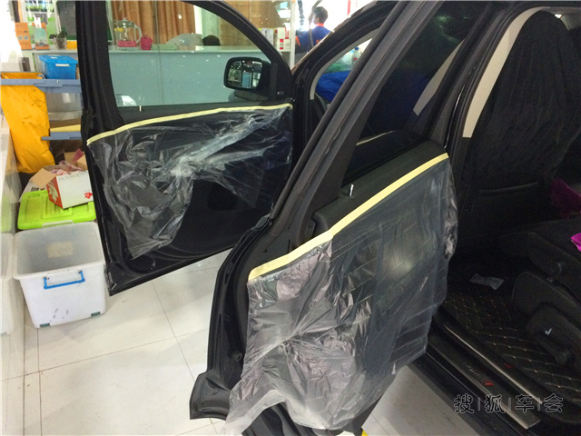 杭州汽车贴膜,道奇酷威全车龙膜隔热膜施工实