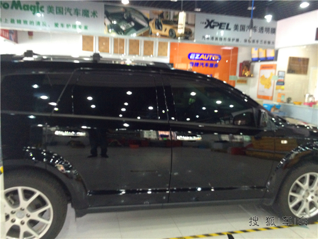杭州汽车贴膜,道奇酷威全车龙膜隔热膜施工实