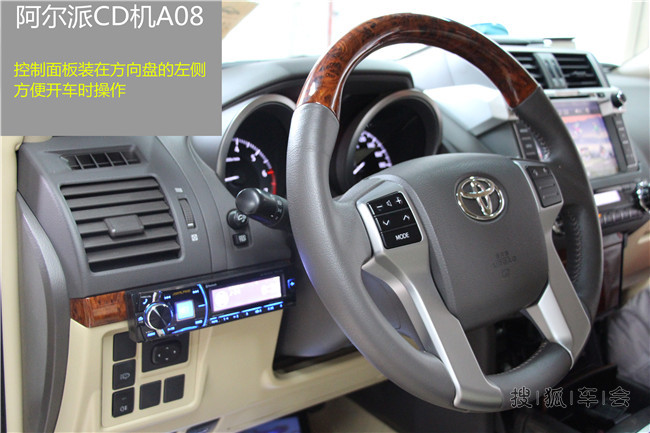 广州丰田霸道无损汽车音响改装,车元素丰田普