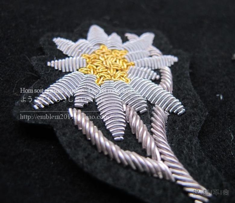 众里寻他千百度得来全不费工夫:金属丝刺绣纹