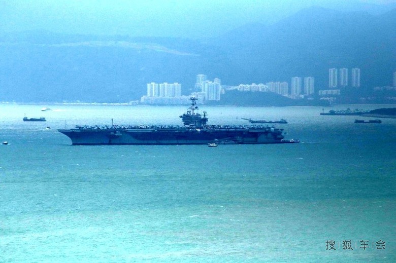 【港澳自由行】远拍访问香港的美航母乔治华盛